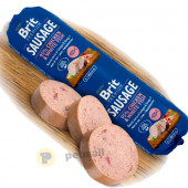 Деликатесен салам за кучета Brit Sausage Chicken & White Fish -  с 87% свежо пилешко месо и 8% бяла риба 800 гр.